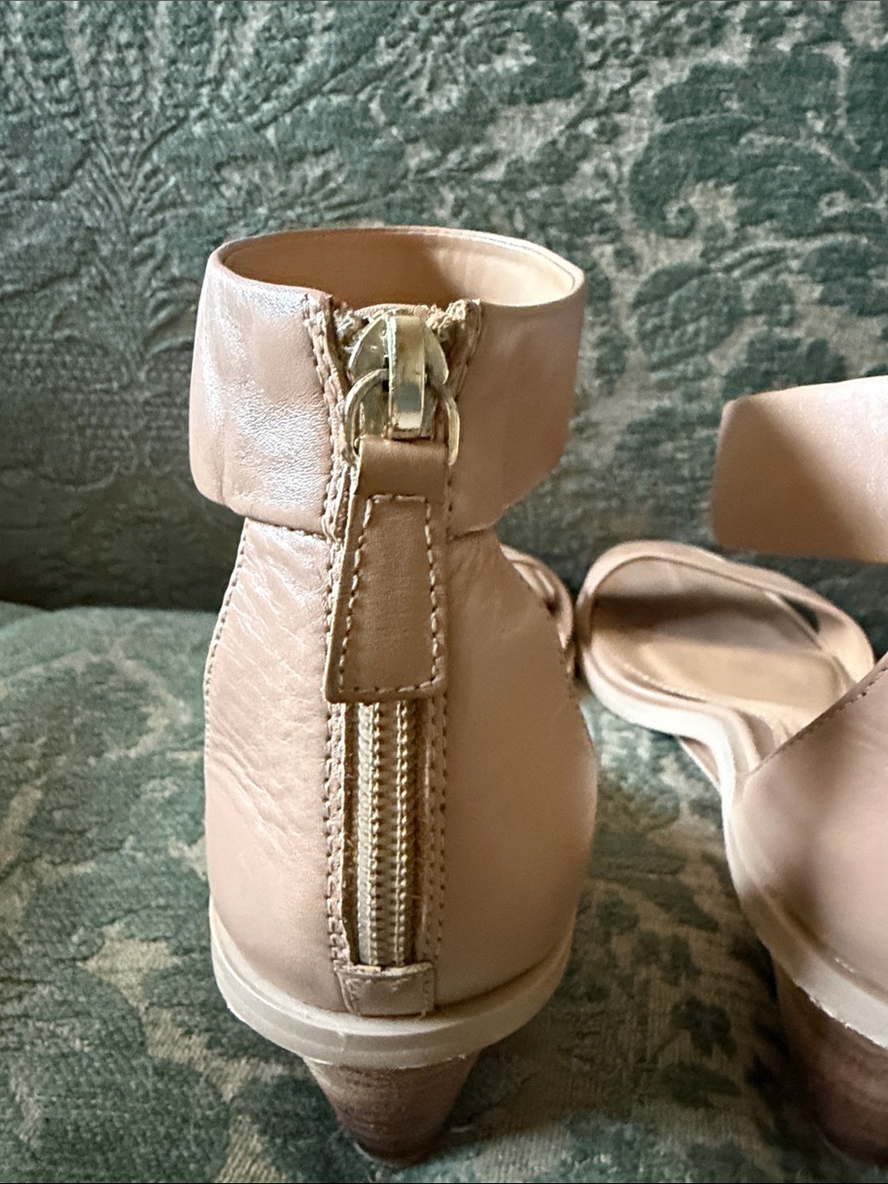 Elaine Turner Blush Pink Ankle-Strap Sandals - Picture 6 of 7